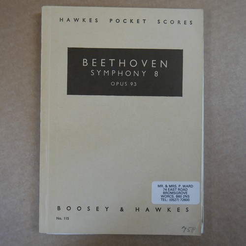 Mini pocket score beethoven - pocket,