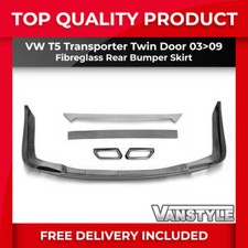 FITS VW T5 TRANSPORTER 03>09 REAR BUMPER SKIRT SPOILER VALANCE SPLITTER DIFFUSER