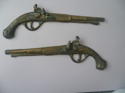 Antique pair decorative - of,
