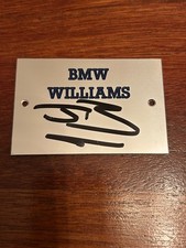 Jenson Button signed plaque