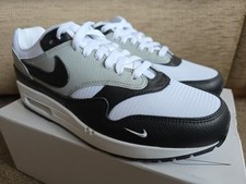 ✅️ Size 9.5 - Nike Air Max 1. Black-White. Nike ID Customised. 🔥🔥