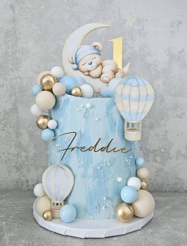 Cute sleeping bear cave topper - cute,