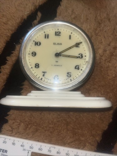 Vintage alarm clock slava - alarm,