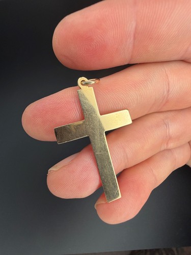 Antique 1916 9ct gold cross - antique,