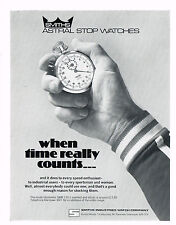 1970s Original Vintage Smiths Astral Stop Watch Print Ad