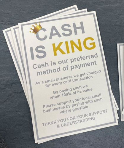Cash payment sign - sign, for