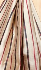 Jingle Poppy Striped Curtain