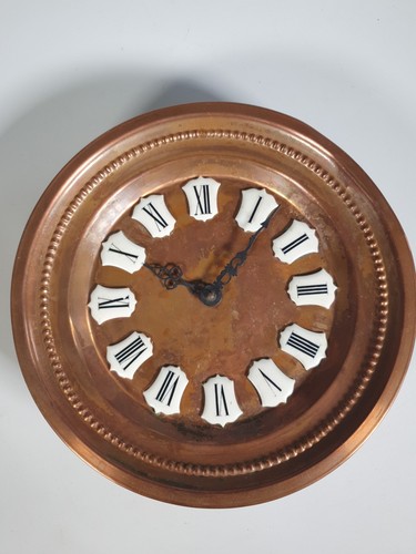 Vintage copper wall - wall, clock