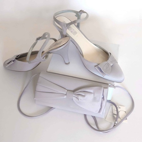 Uk8 silver grey shoes stiletto - silver,