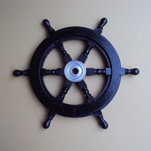Inch hardwood ships wheel - inch,