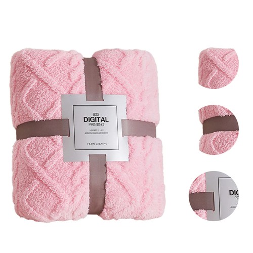 New pink throw blanket - new,