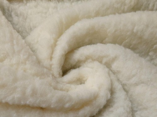 Faux fur sherpa fleece fabric - fleece,
