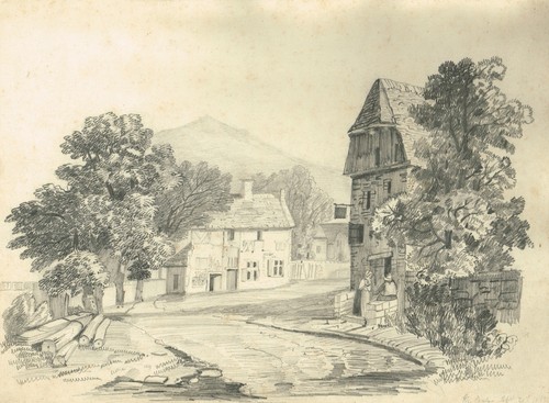 Antique 19th century - , pencil