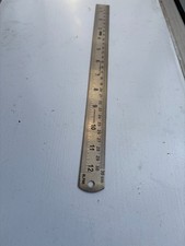 Stainless Steel Ruler 30cm (300mm) Metric & Imperial Engraved Precision Metal Ru