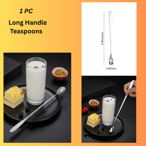 Long handle teaspoons - long, tea