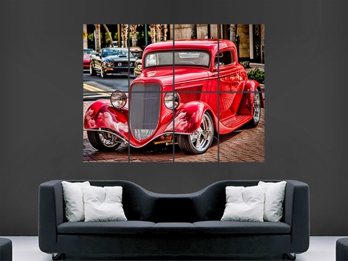 Red hot rod - wall, poster