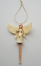 Christmas Tree Decoration Gisela Graham Fairy with wand Angel Ornament
