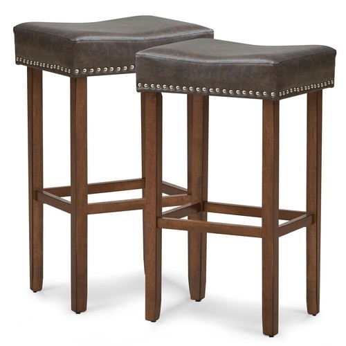 Set leather upholstered - of, 2