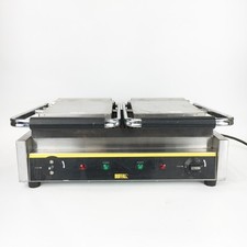 Buffalo DM902 Electric Bistro Double Contact Panini Grill - Ribbed Top & Bottom