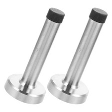 2 Pcs Wall Door Stop Stainless