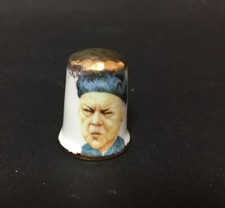 VIOLET CARSON - ENA SHARPLES - CORONATION ST - Vintage Bronte China Thimble 1999