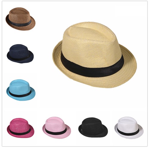 Straw hat panama fedora - fedora, trilby