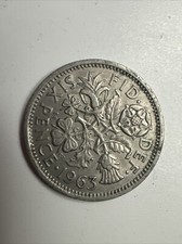1963 SIXPENCE ELIZABETH II GREAT BRITAIN COIN