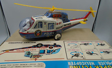 Vintage Tinplate TPS Japan Police Helicopter Battery Operated 1960’s Please Read