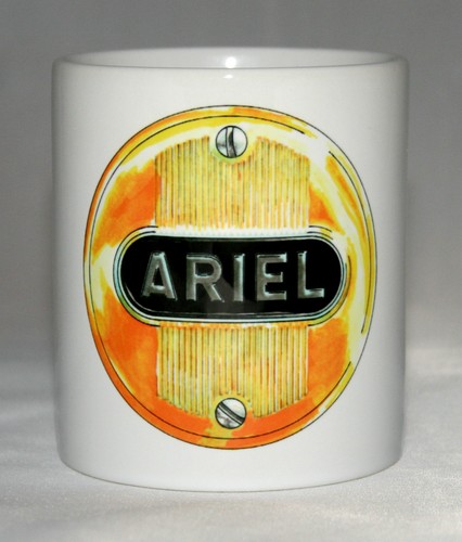Motorbike mug ariel badge - mug.,