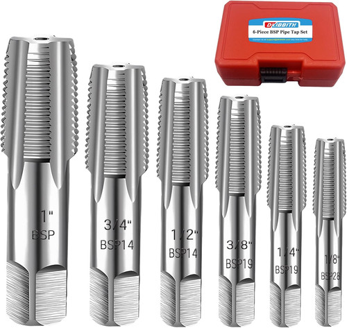 Piece bsp pipe tap - bsp, set,