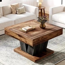 Square coffee table - coffee,