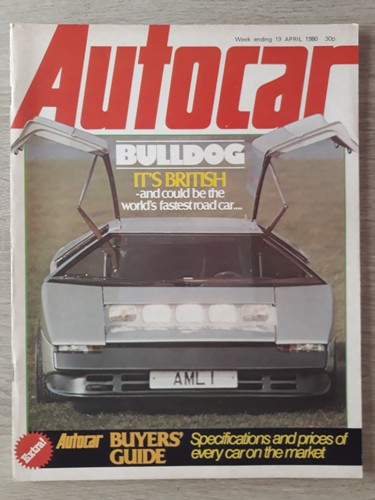 Autocar magazine april - 1980,