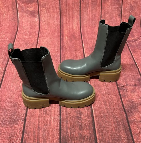 Chunky grey chelsea boots - h&m,