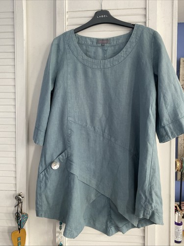 Sahara linen long top - linen,