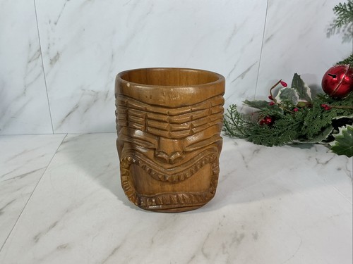 Vintage carved wooden hawaiian - vintage,