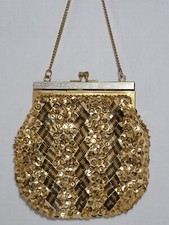 Vintage Gold Sequined Beaded