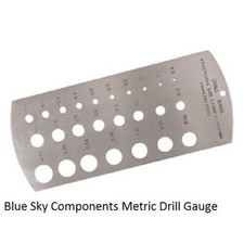 Metric Drill Gauge Stainless Steel 1.0mm to 13.0mm Measuring Tool for Drill Size