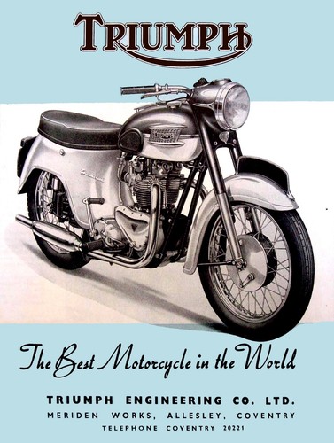Triumph cycles retro vintage - retro,