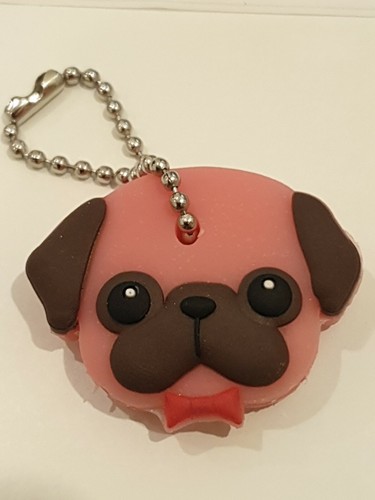 Pug dog pvc - dog, keyring