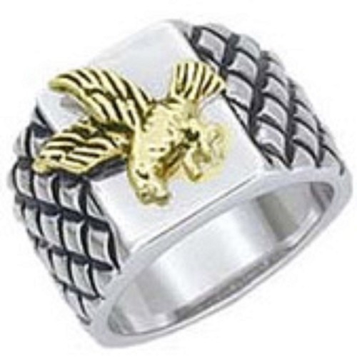 18k tone gold - gold, eagle