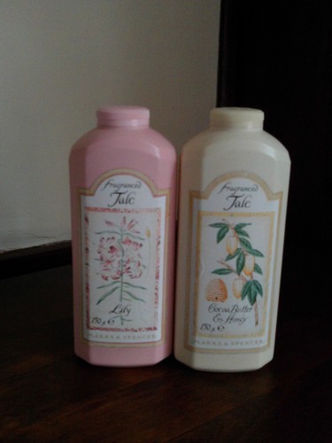 Vintage perfumed talc - m&s,