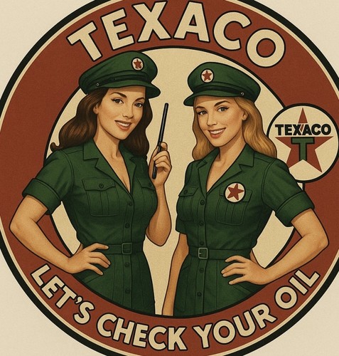 Retro style texaco - retro, gas