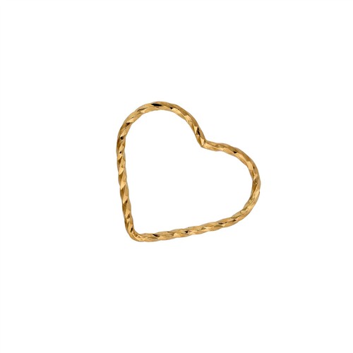 9ct gold twisted open - gold,