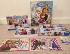 Frozen 2 X Jigsaw Puzzles, Snap Card Game And Look And Find Book Bundle