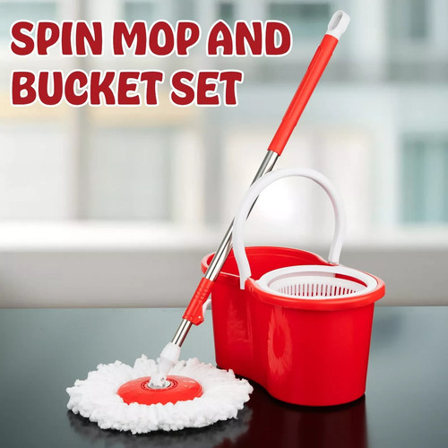 Spin mop 360 bucket set - mop,