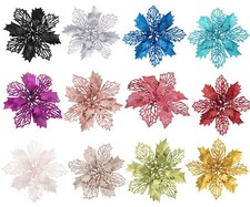 10x glitter poinsettia - glitter,