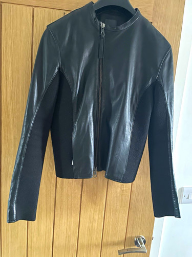 Women black leather full - black,