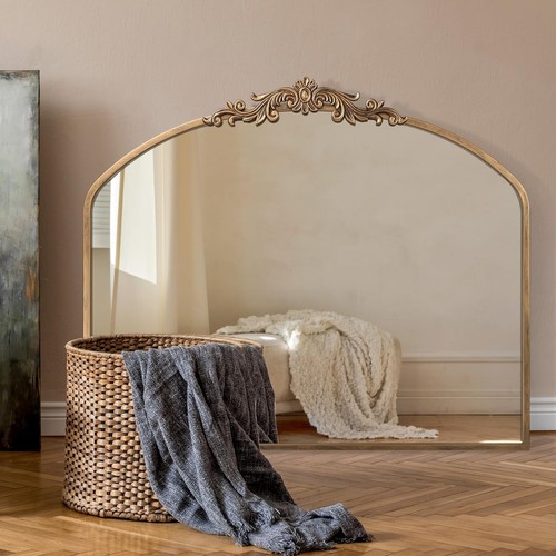 Gold vintage mirror x 76 - vintage,