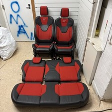 Ford Fiesta Mk7 ST180 2013-17 Full Set Recaro Seats Red Leather Trim