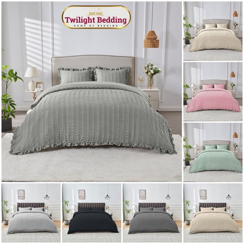 Seersucker bedding frill - bedding,